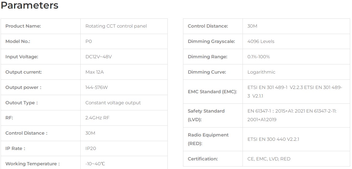 Led ovládač stmívač vypínačový 1-2K bílý
